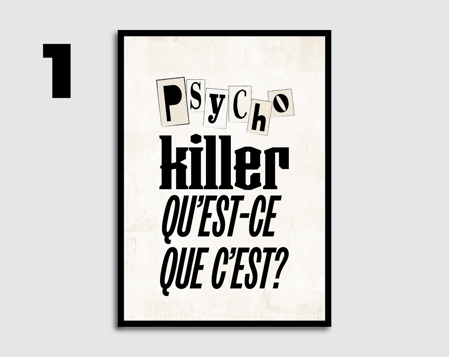 Psycho Killer Print