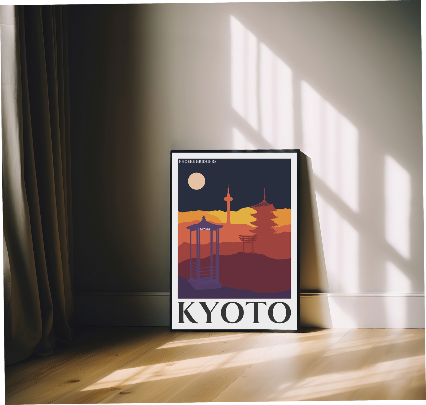 Kyoto Inspired Lyric Print