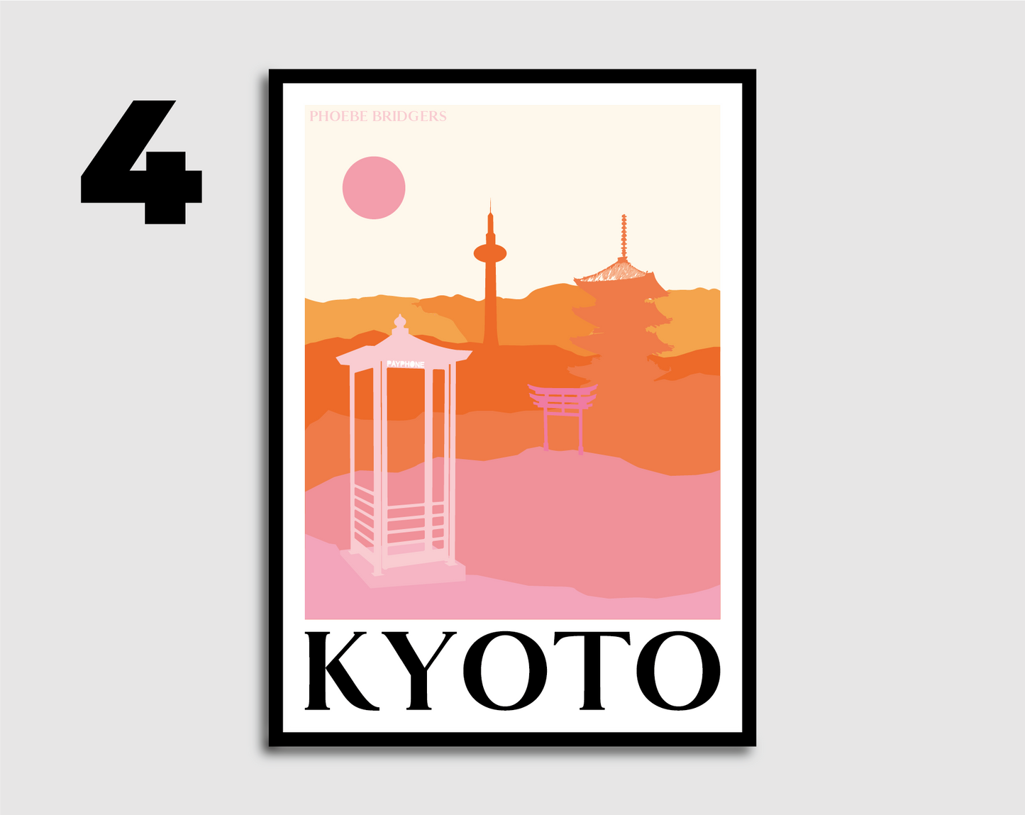 Kyoto Inspired Lyric Print