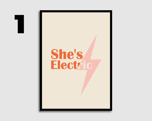 She's Electric Print