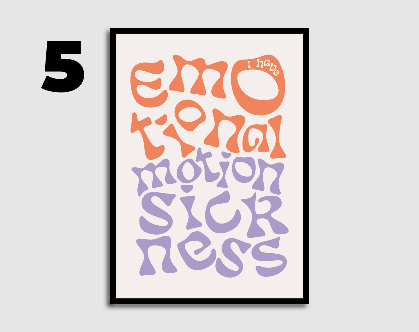 Emotional Motion Sickness Print