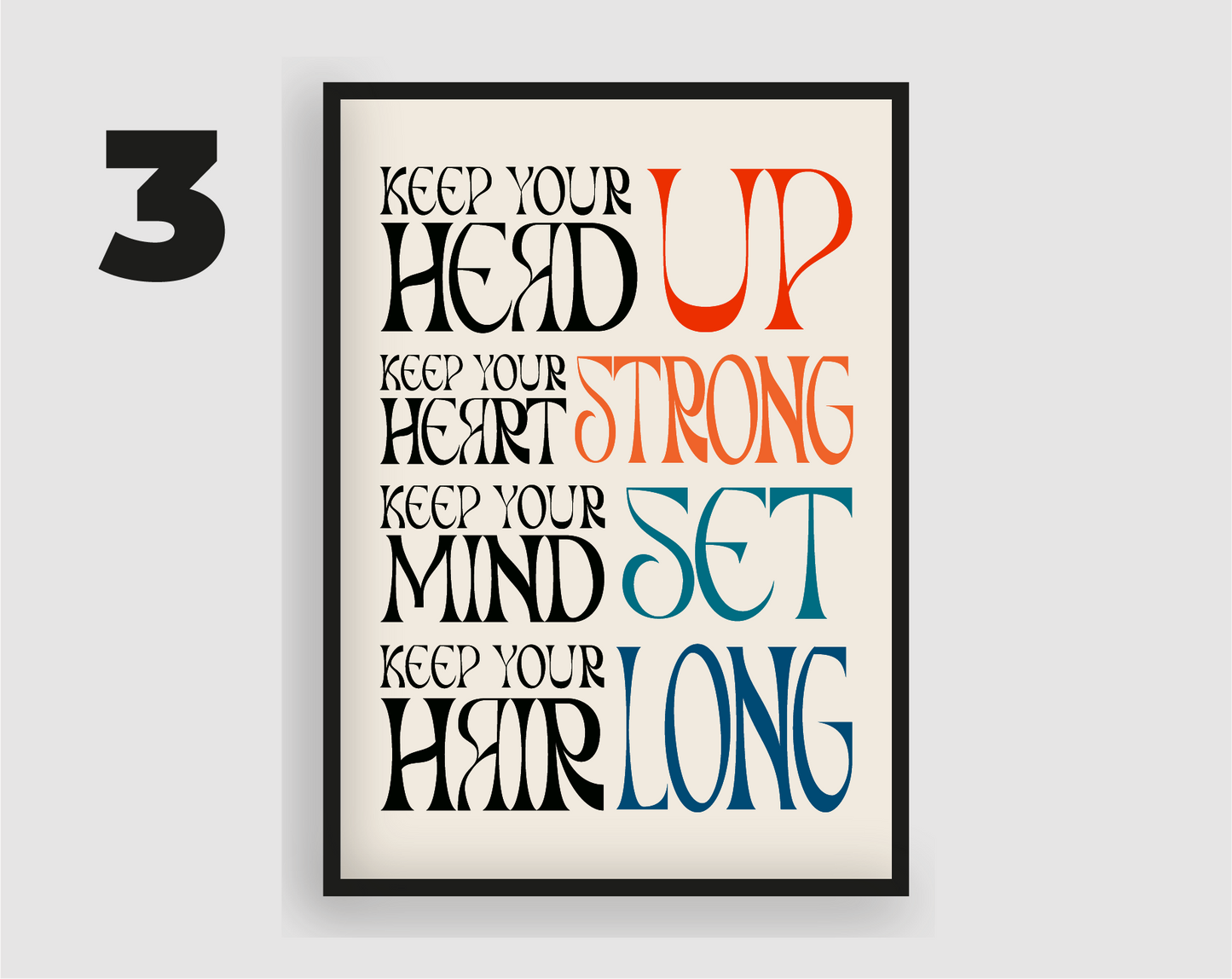 Keep Your Head Up Print