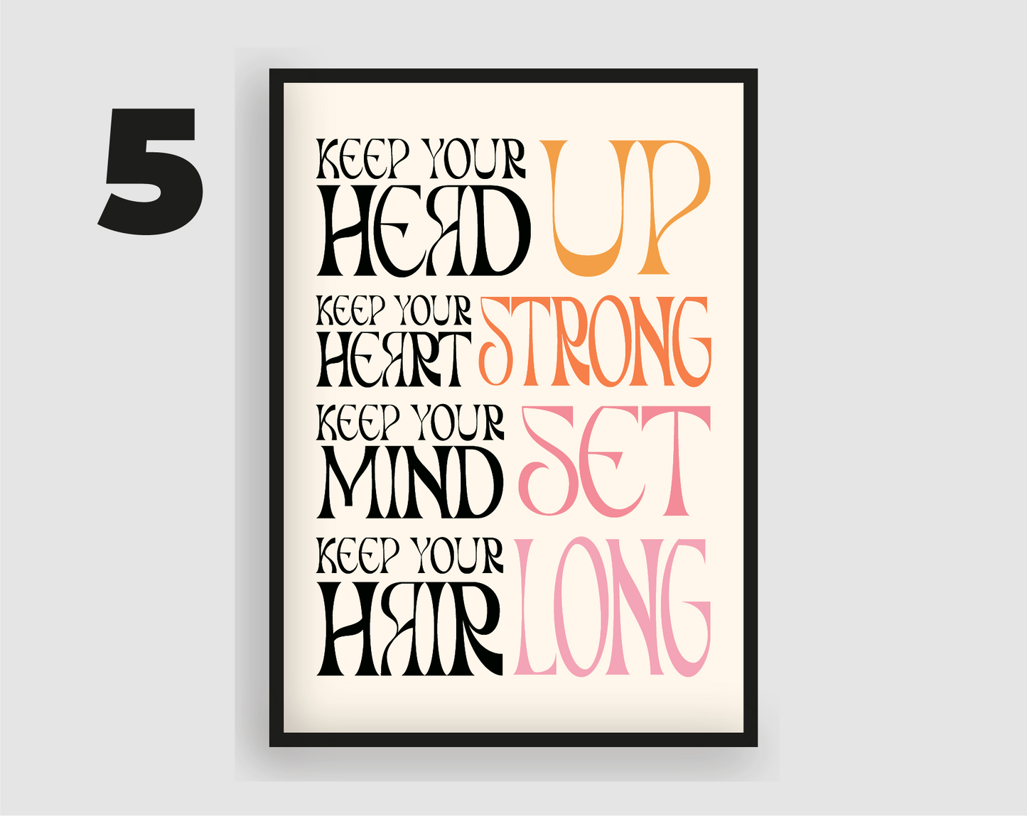 Keep Your Head Up Print