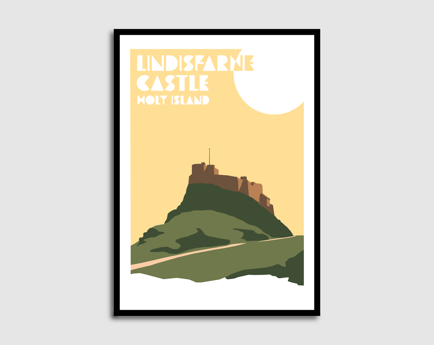 Lindisfarne Holy Island Castle Print