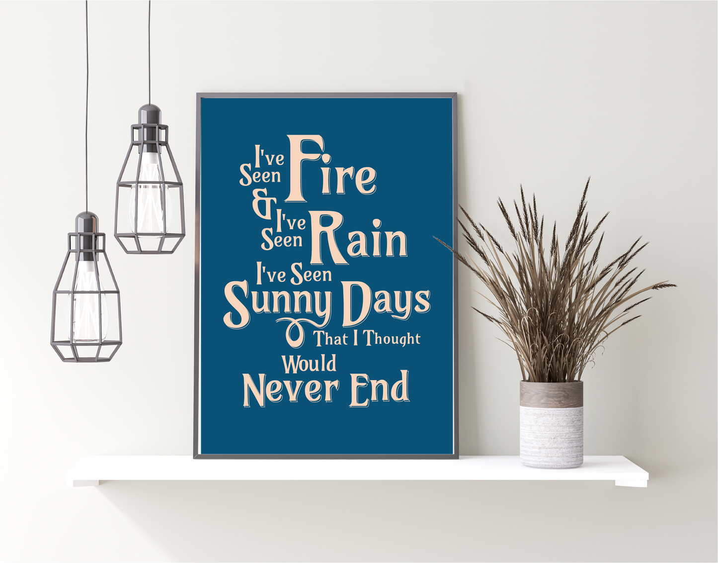 Fire and Rain Print