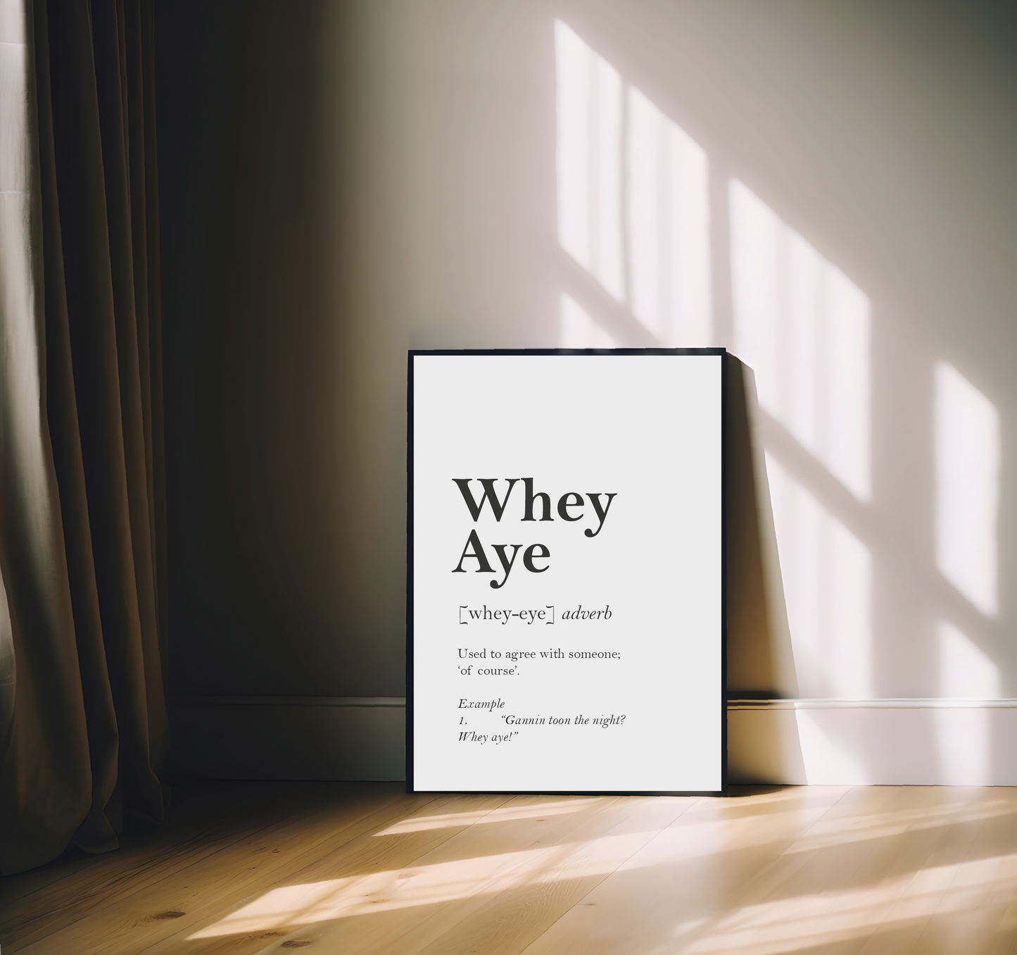 Whey Aye Print